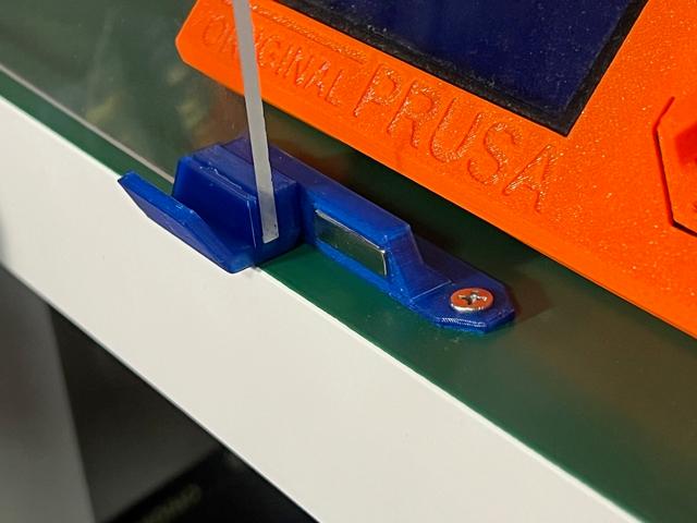 Ikea Lack Enclosure Door Knob remix for 20x6x3mm rectangle magnets with top stopper 3D model thumbnail