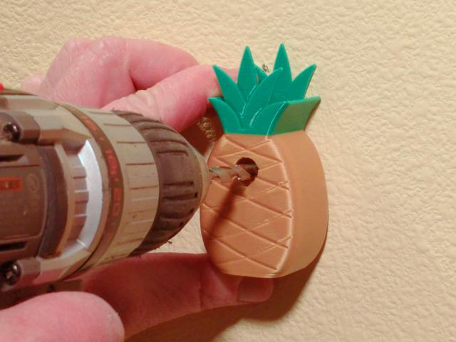 Pineapple Drill Guide and Dust Catcher 3D model thumbnail