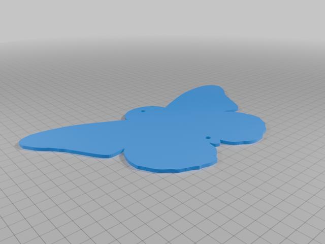 Butterfly Garden Plaque (SPL) 3D model thumbnail