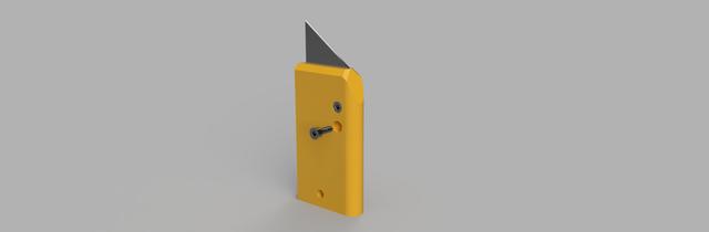 GRAVITY KNIFE FIDGET Cutter blade 3D model thumbnail