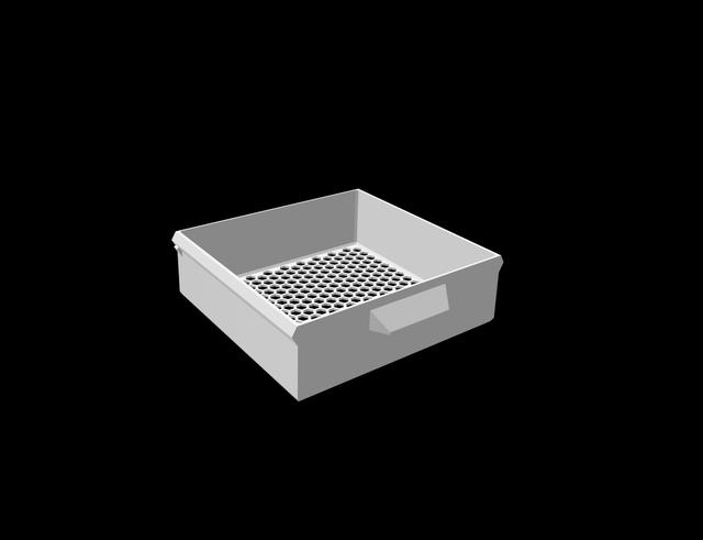 Under Desk Drawer with Double Travel Stops 3D model thumbnail