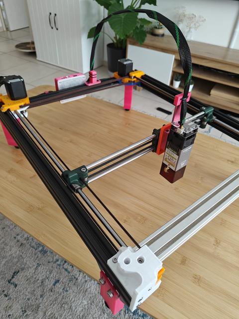 E3NG-Based CoreXY Laser Engraver 3D model thumbnail