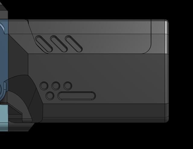 Stubby Protean Battery Compartment 3D model thumbnail