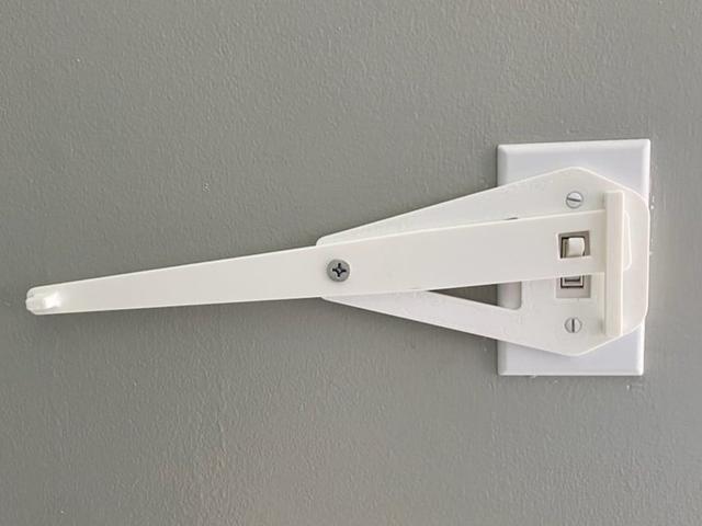 Horizontal Light Switch Extension 3D model thumbnail