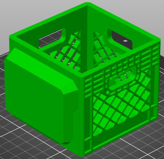 Milwaukee Packout Crate Miniature Wall Mount 3D model thumbnail