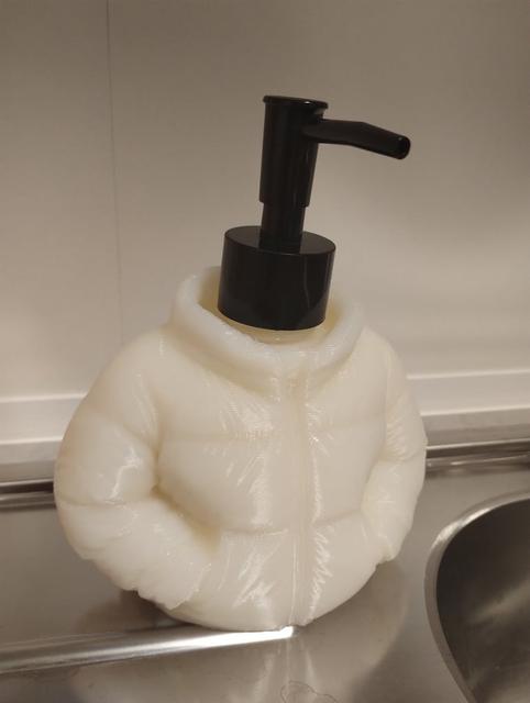 Puffer Jacket Soap Dispenser 3D model thumbnail