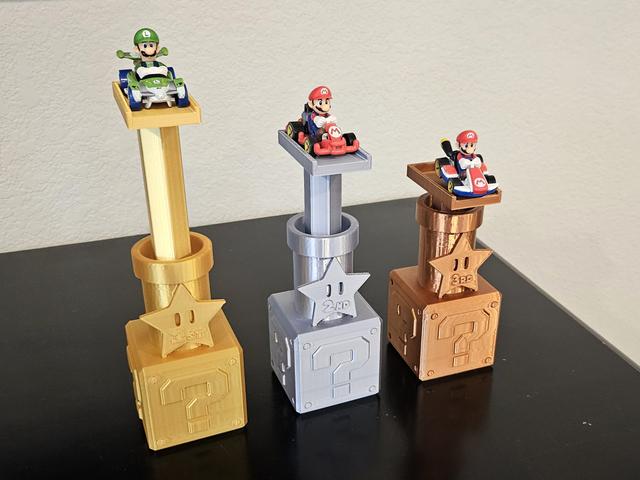 Mario Kart Trophies 3D model thumbnail