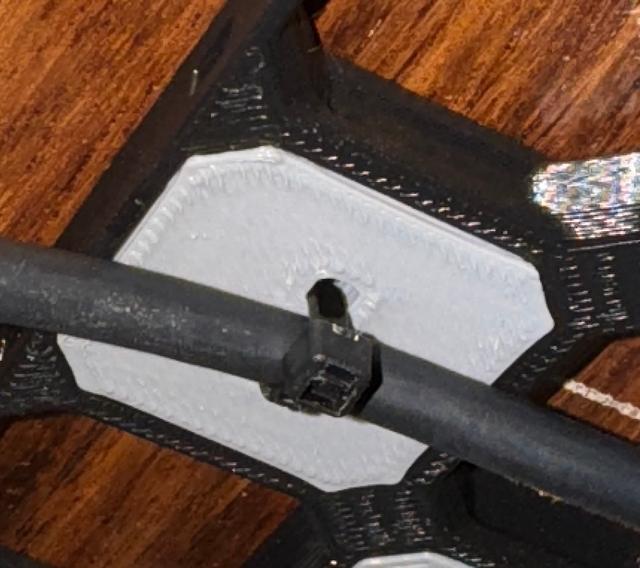 Opengrid snap with cable tie (zip tie) channel 3D model thumbnail