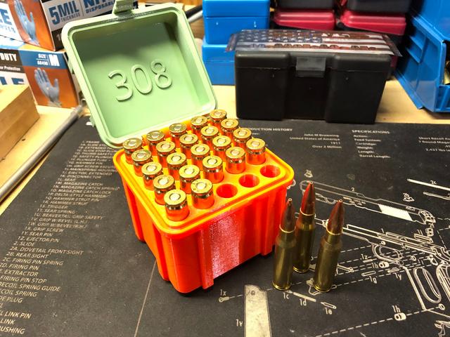 Rugged Cartridge Box for 308 Winchester 3D model thumbnail