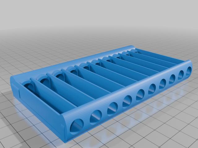 Pencil Holder -- Holds up to 10 pencils 3D model thumbnail
