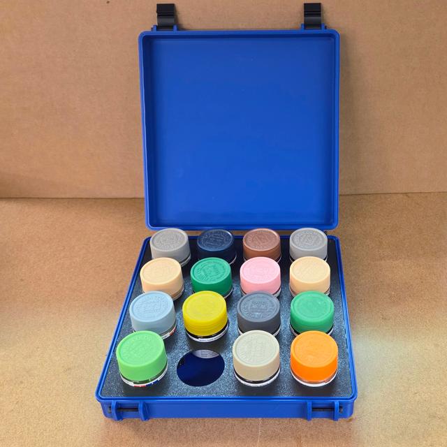 Rugged Tamiya paint storage box (23ml bottles) 3D model thumbnail