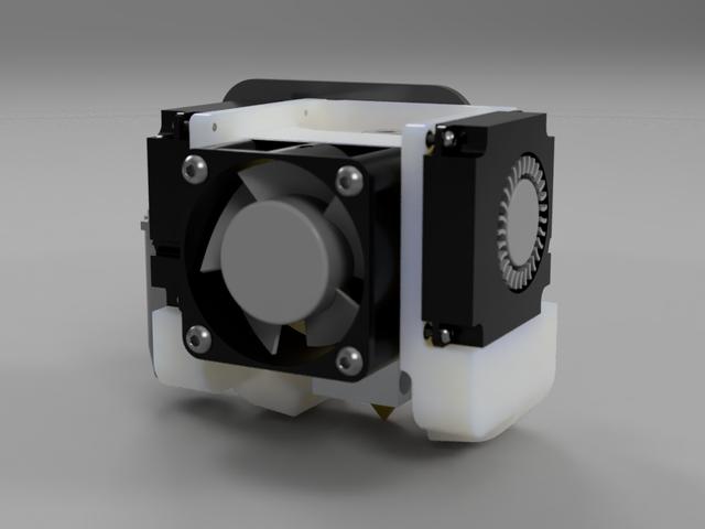 mini Satsana Dual 4010 Remix for Ender 3 v2 3D model thumbnail