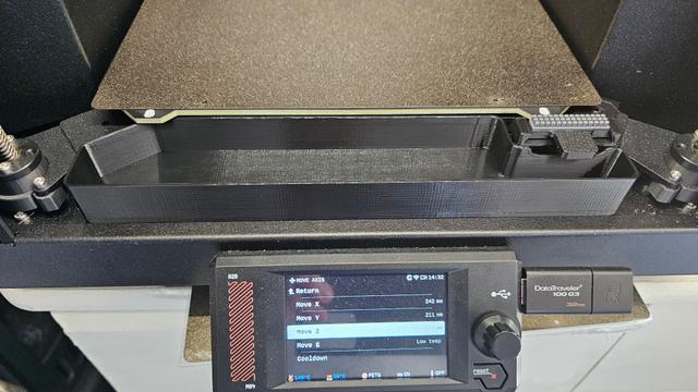 Prusa CORE One front tray for 10x1.8mm Round Magnets - with right nozzle wipe gap 3D model thumbnail