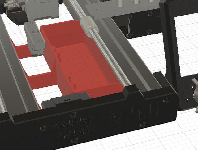 boite under bed prusa mini 3D model thumbnail
