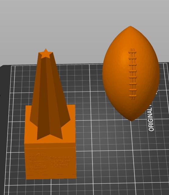 Fantasy league trophy 3D model thumbnail