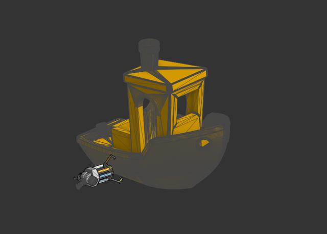 gravity benchy 3D model thumbnail