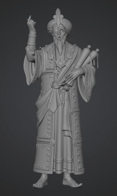Sultan of Magic Scrolls 3D model thumbnail