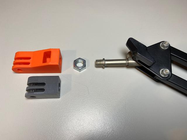 GoPro to 3/8" mic arm adapter 3D model thumbnail