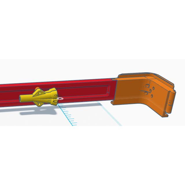 K1 Max Riser for 5 in 1 PTFE Combiner 3D model thumbnail