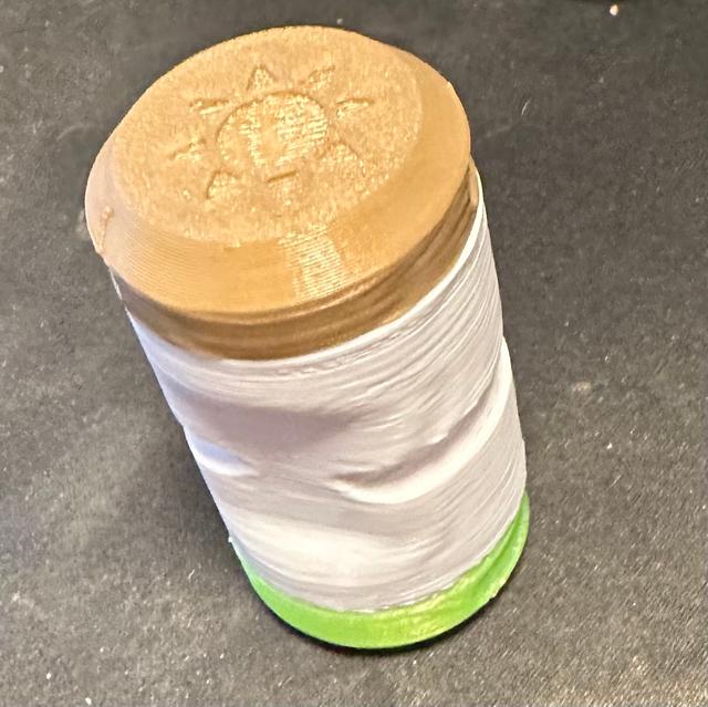 2-sided screwcap pillbox 3D model thumbnail