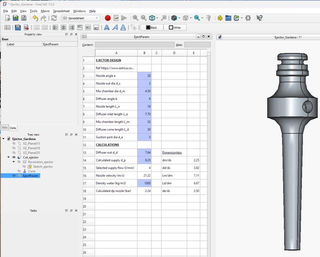 Ejector pump with garden hose connection 3D model thumbnail