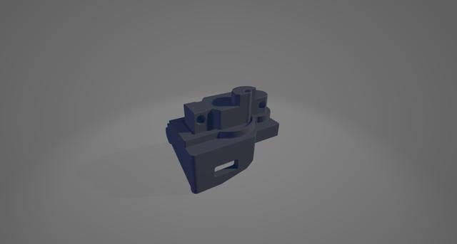 MP5K GBB to UMP Stock Adapter (WELL MP5K / B&T End Plate) 3D model thumbnail
