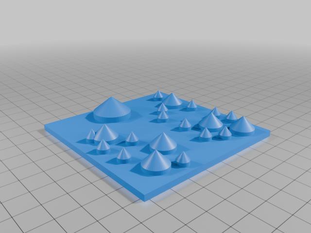 Ancient Celtic Village 80mm x 80mm in 2mm Scale 3D model thumbnail