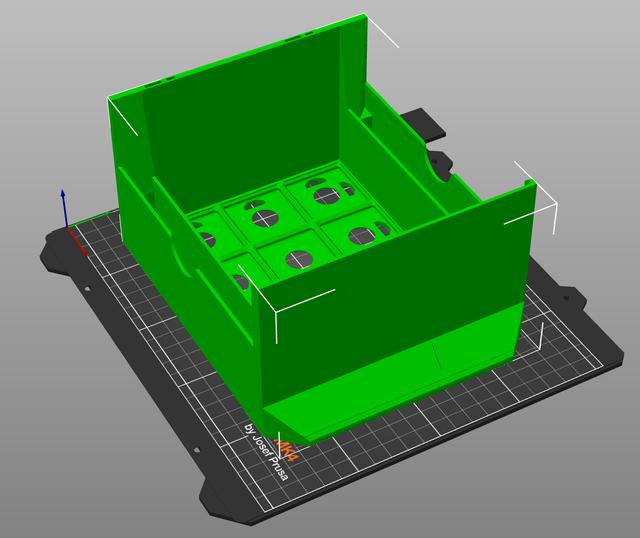 Gen2 Gridfinity Refined Double Tall Drawer for Lack Enclosure with Side Bins and Label 3D model thumbnail