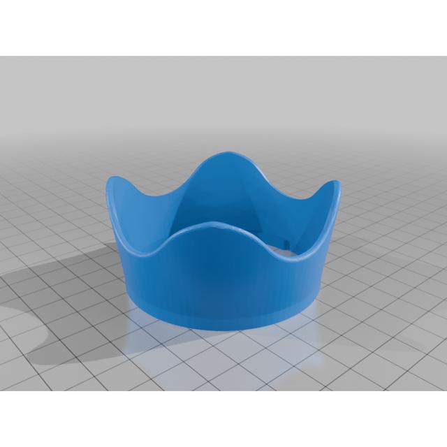 Lens hood 58mm 3D model thumbnail