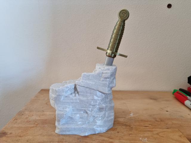 Sharpie In The Stone 3D model thumbnail