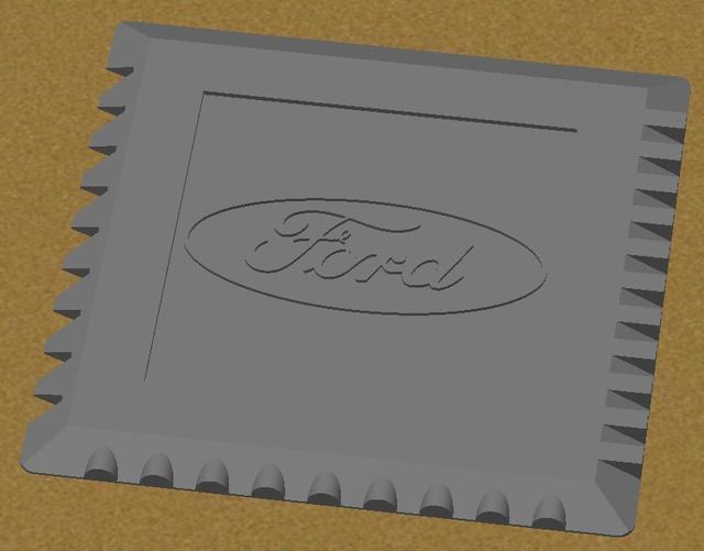 Ice Scraper Ford 3D model thumbnail