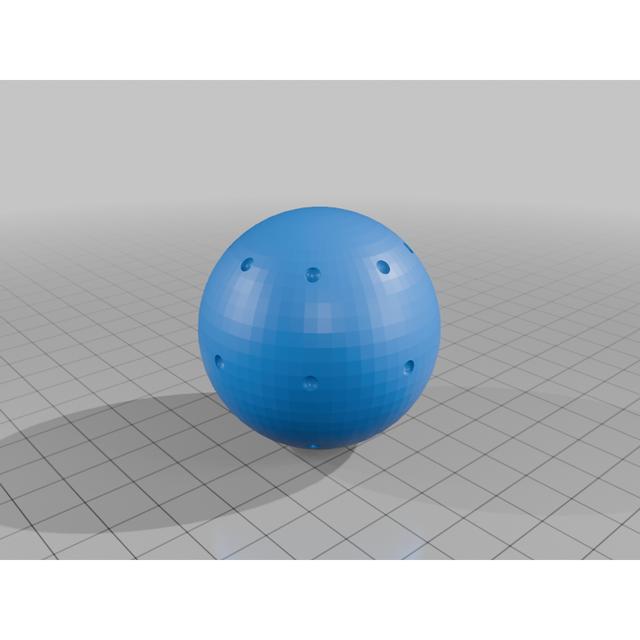 Fish football v3 3D model thumbnail