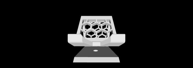Screwable Thick Phone Holder 3D model thumbnail
