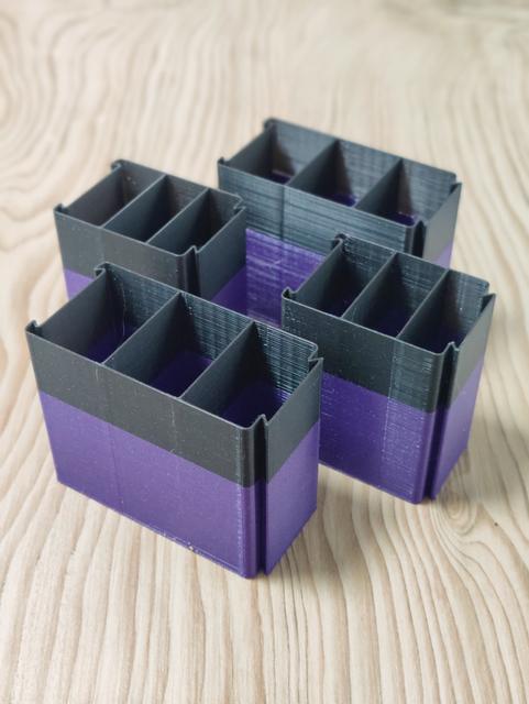 Simple cable organizer x3 3D model thumbnail