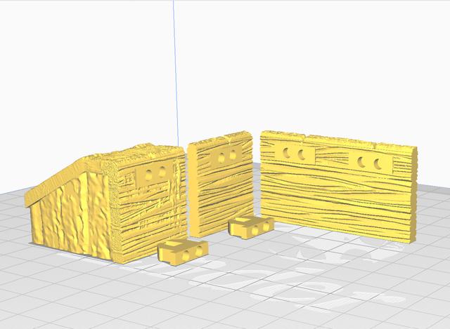 Configurable Stage Pieces adapted for OpenLOCK Magnets 3D model thumbnail
