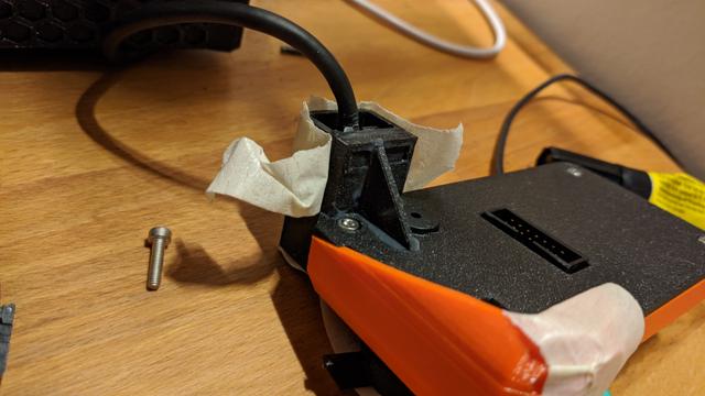 Prusa Mini - Back cover with USB reinforcement mod 3D model thumbnail