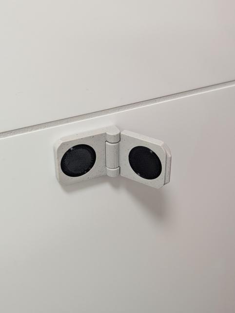 Magnetic Curtain Clip - Print in place 3D model thumbnail