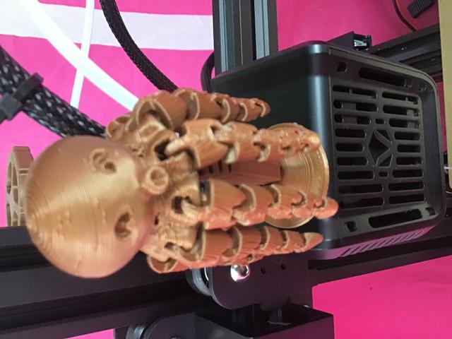 Cute Mini Octopus Bobble 3D model thumbnail