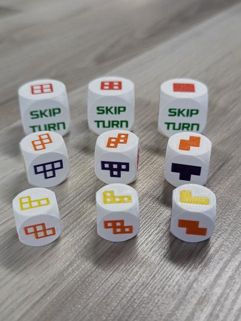 Balance Tetris Game Dice 3D model thumbnail