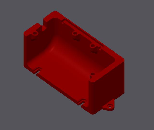 Bambu Lab BentoBox v2.0 Single Cable Port Duct 3D model thumbnail