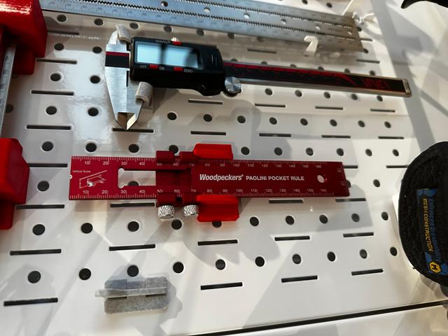 Woodpeckers Paolini Pocket Rule Mount for Wall Control System 3D model thumbnail