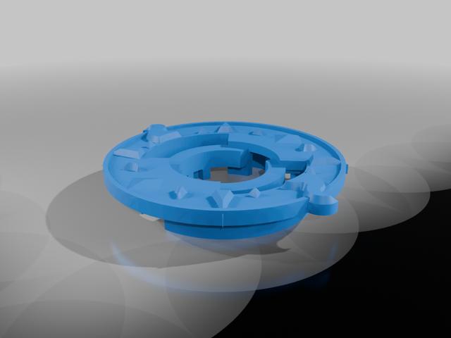 Custom Beyblade: Theif Scorpio 3D model thumbnail