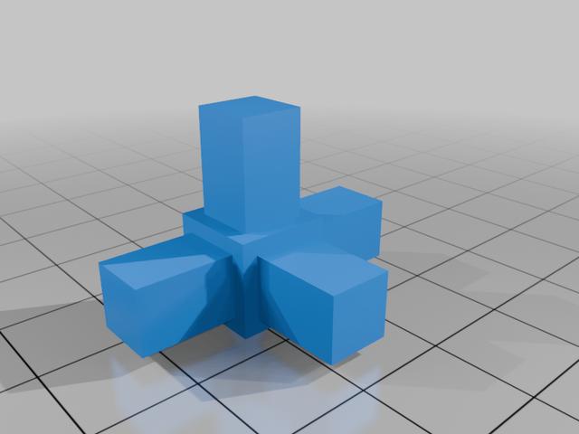 square tube adapter 3D model thumbnail