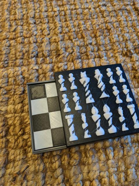 Storage box fitting organic chess transport box 3D model thumbnail