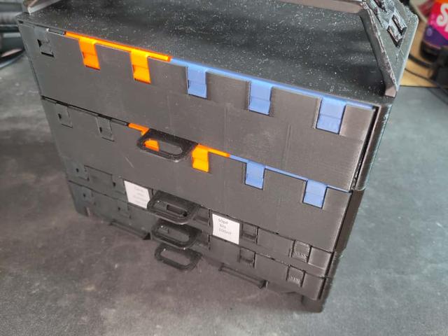 Modular Little Bigger Parts Cabinet 3D model thumbnail