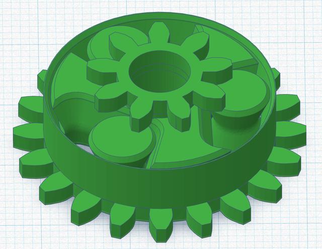 Clutch for Squeeze fan 3D model thumbnail