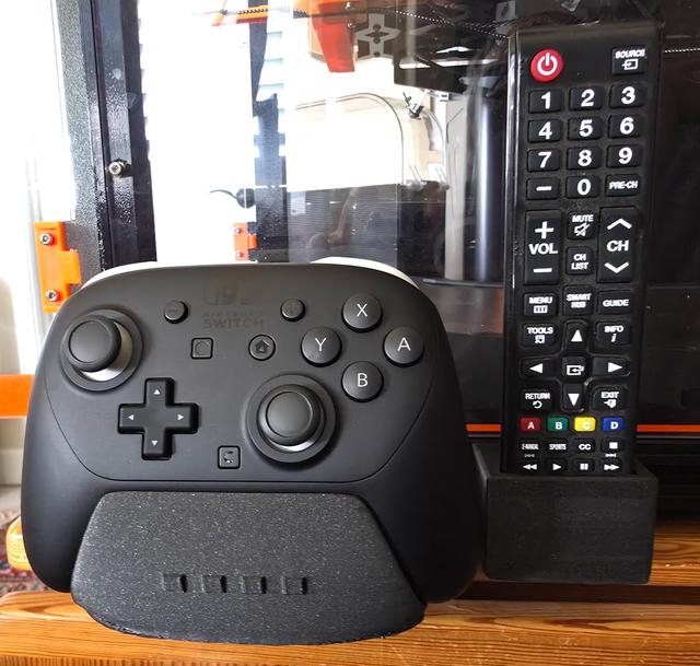 TV and/or Switch2-Pro controller holder for Prusa-XL (helping bridging waiting time!) 3D model thumbnail
