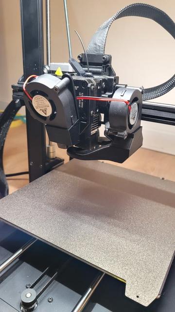 ENDER 3 V3 SE 5020 FAN DUCT 3D model thumbnail