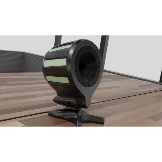 Printed Speaker - Gyroid lattice wave diffuser 3D model thumbnail