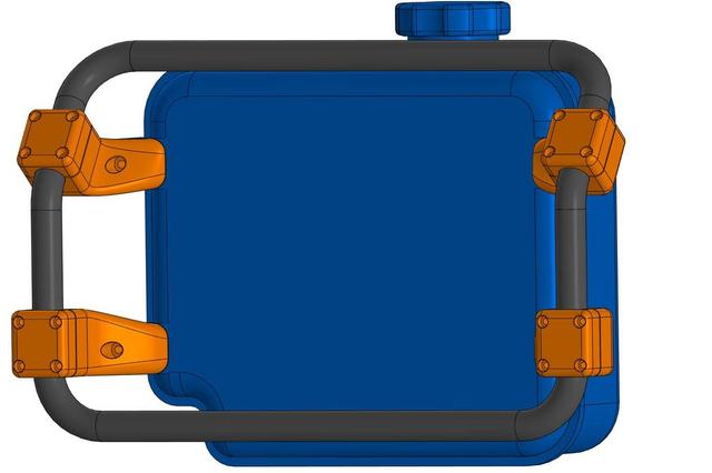 Auxiliary Fuel Tank Voge 900dcx 3D model thumbnail